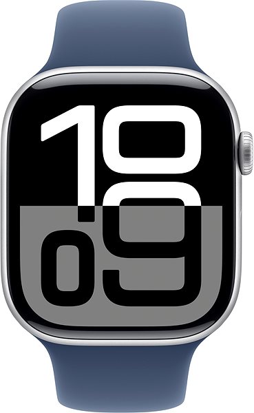 Smartwatch Apple Watch Series 10 42mm Cellular Silver Aluminium Case with Denim Sport Band - S/M ...