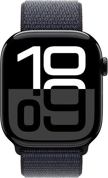 Smart Watch Apple Watch Series 10 42mm Cellular Jet Black Aluminium Case with Ink Sport Loop ...
