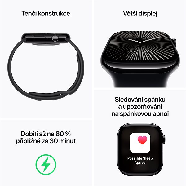 Smart hodinky Apple Watch Series 10 42 mm Ružovo zlatý hliník so svetlo rumenným športovým remienkom – S/M ...