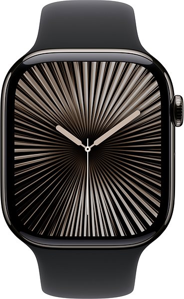 Smart Watch Apple Watch Series 10 46mm Cellular Slate Titanium Case with Black Sport Band - S/M ...