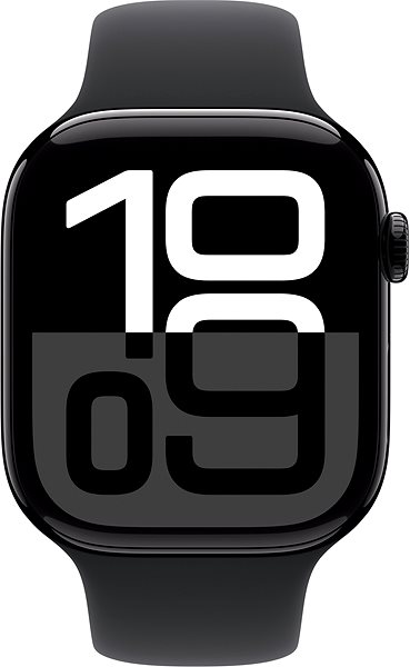 Smart Watch Apple Watch Series 10 46mm Cellular Jet Black Aluminium Case with Black Sport Band - S/M ...