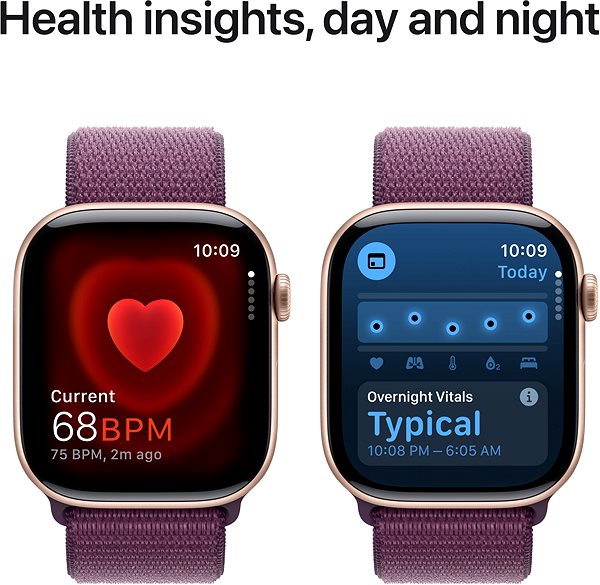 Smart Watch Apple Watch Series 10 46mm Rose Gold Aluminium Case with Plum Sport Loop ...