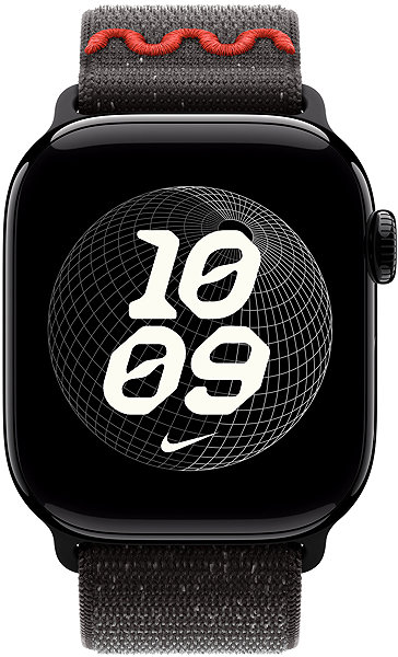 Armband Apple Watch 42mm Mitternacht Schwarz Sport Loop Armband Nike ...