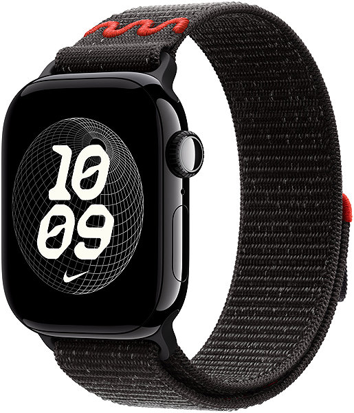 Armband Apple Watch 42mm Mitternacht Schwarz Sport Loop Armband Nike ...