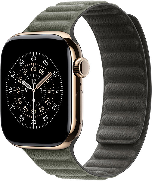 Armband Apple Watch 42 mm Salbeigraues Magnetisches Armband – S/M ...