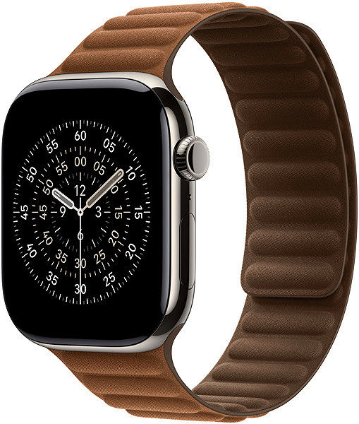 Szíj Apple Watch 46mm szíj, mágneses - S/M - karamellszínű ...