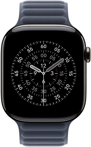 Armband Apple Watch 46 mm Marineblaues Magnetisches Armband – M/L ...