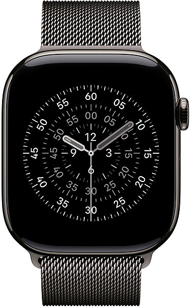 Armband Apple Watch 46mm schiefergrau Mailänder Armband - M/L ...