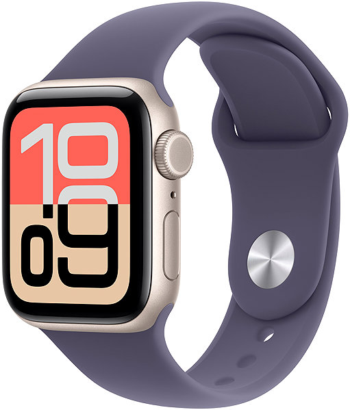 Armband Apple Watch 40 mm Nebelviolettes Sportarmband – S/M ...