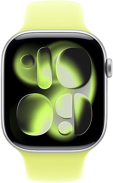 Armband Apple Watch 46mm neongelbes Sportarmband - M/L ...