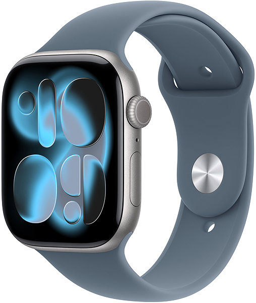 Armband Apple Watch 46mm Steel Blue Sportarmband - S/M ...