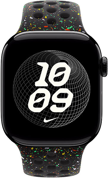 Armband Apple Watch 42 mm Midnight Black Sportarmband Nike – S/M ...