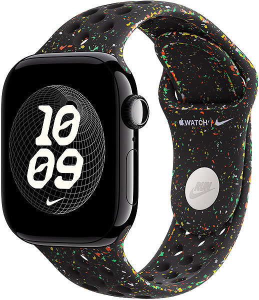 Armband Apple Watch 42 mm Midnight Black Sportarmband Nike – S/M ...