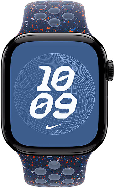 Armband Apple Watch 42 mm Blue Ribbon Sportarmband Nike – M/L ...