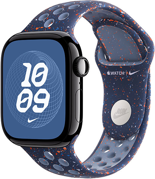 Armband Apple Watch 42 mm Blue Ribbon Sportarmband Nike – M/L ...