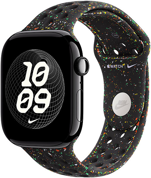 Armband Apple Watch 46 mm Midnight Black Sportarmband Nike – S/M ...