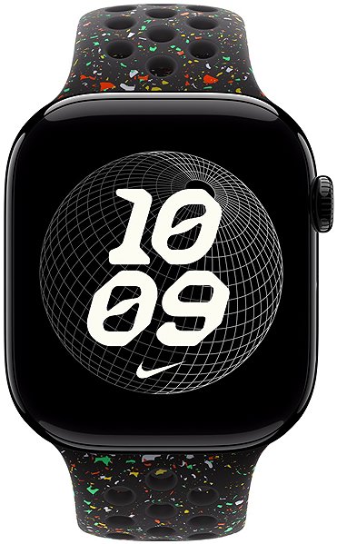 Armband Apple Watch 46 mm Midnight Black Sportarmband Nike – S/M ...