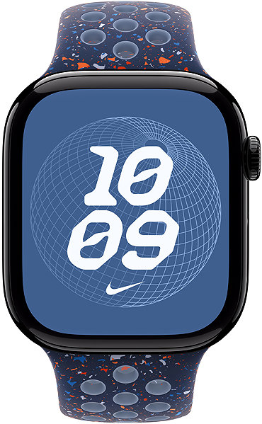 Armband Apple Watch 46 mm Blue Ribbon Sportarmband Nike – M/L ...