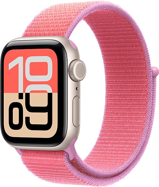 Remienok na hodinky Apple Watch 40 mm guavovo ružový prevliekací športový remienok ...