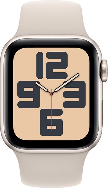 Okosóra Apple Watch SE 40mm - csillagfény alumínium tok, csillagfény sport szíj, M/L ...