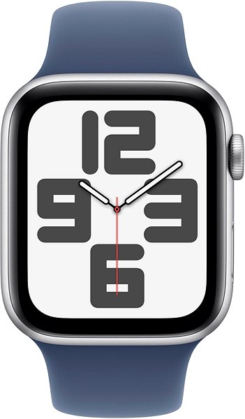 Smart Watch Apple Watch SE 40mm Silver Aluminium Case with Denim Sport Band - M/L ...