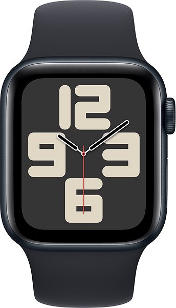 Okosóra Apple Watch SE 40mm - éjfekete alumínium tok, éjfekete sport szíj, S/M ...