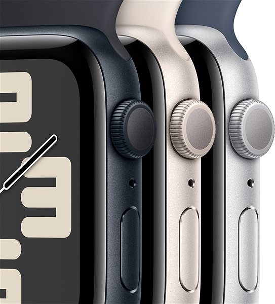 Okosóra Apple Watch SE 40mm - éjfekete alumínium tok, éjfekete sport szíj, S/M ...