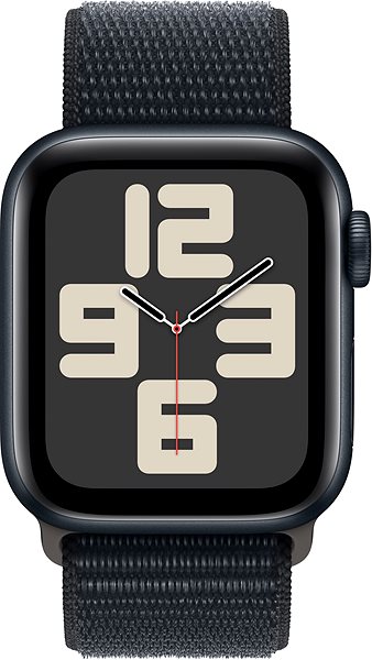 Okosóra Apple Watch SE 40mm - éjfekete alumínium tok, éjfekete sportpánt ...