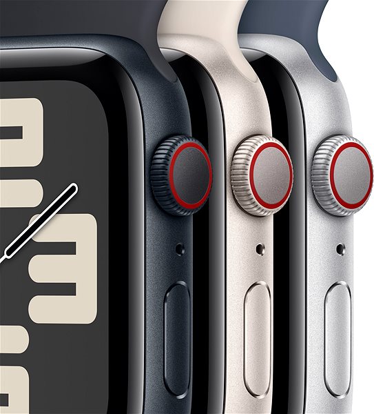 Okosóra Apple Watch SE Cellular 40mm - ezüst alumínium tok, viharkék sport szíj, M/L ...