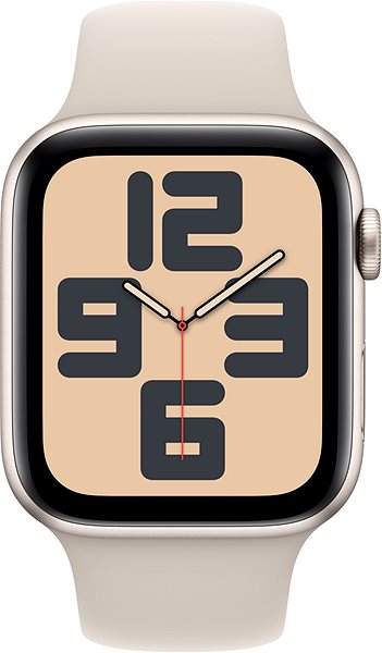 Smart hodinky Apple Watch SE Cellular 44 mm Hviezdne biely hliník s hviezdne bielym športovým remienkom – S/M ...