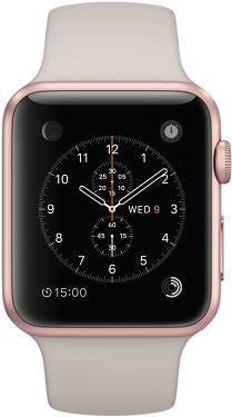 Apple Watch Sport 42mm Rose Gold Aluminium Case with Space Grey