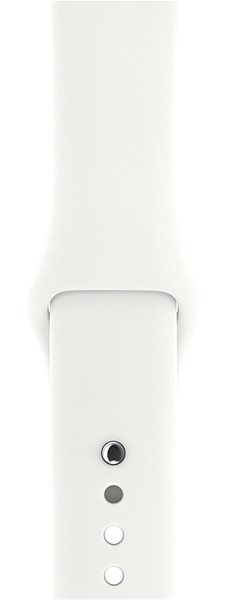 Smartwatch Apple Watch Series 3 42mm GPS Aluminium­gehäuse, Silber, mit Sportarmband, Weiß Mermale/Technologie