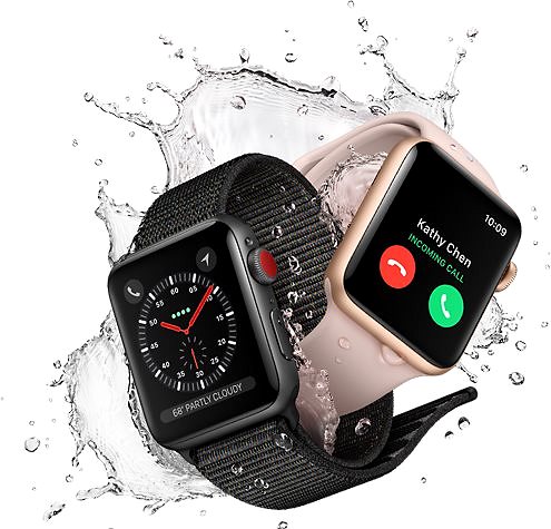 Okosóra Apple Watch Series 3 42mm GPS Asztroszürke alumínium fekete sportszíjjal Lifestyle