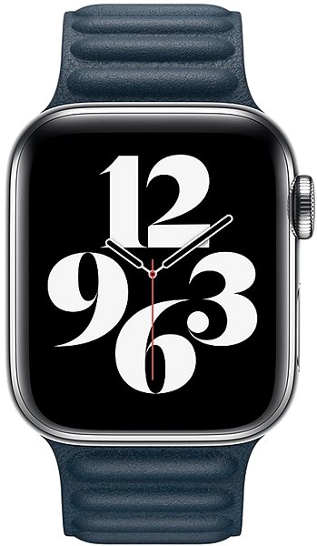 Remienok na hodinky Apple 40 mm baltsky modrý kožený ťah – malý ...