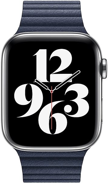 Armband Apple Watch 44mm tiefblau Lederarmband - mittelgross ...