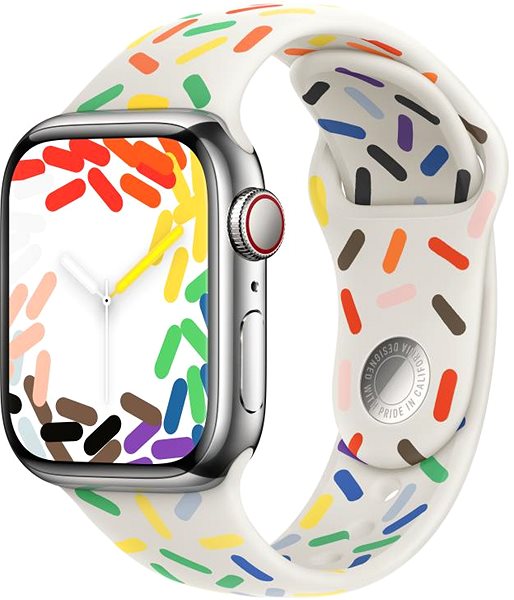 Remienok na hodinky Apple Watch 41 mm športový remienok Pride Edition – S / M ...