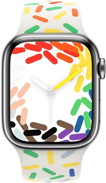 Remienok na hodinky Apple Watch 45 mm športový remienok Pride Edition –  S / M ...