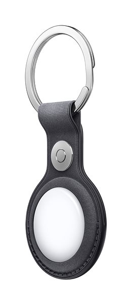 AirTag Schlüsselanhänger Apple FineWoven AirTag Schlüsselanhänger schwarz Seitlicher Anblick