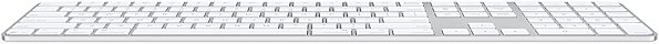Tastatur Apple Magic Keyboard 2024 mit Touch ID, weiße Tasten - US Int. ...