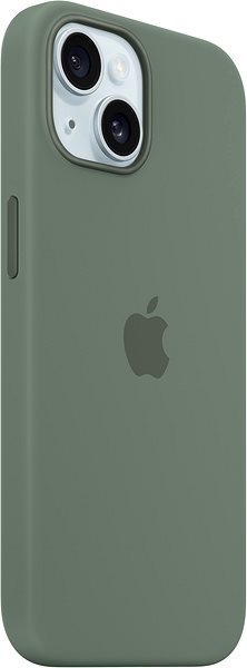 Telefon tok Apple iPhone 15 MagSafe cipruszöld szilikon tok ...