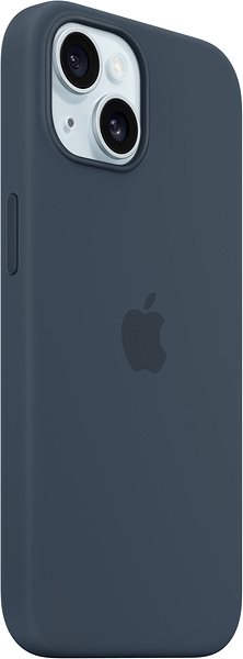Handyhülle Apple iPhone 15 Silikonhülle mit MagSafe sturmblau ...