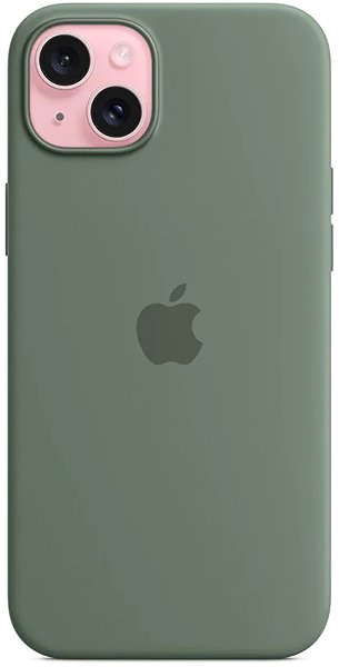 Handyhülle Apple iPhone 15 Plus Silikonhülle mit MagSafe zypressengrün ...