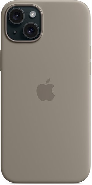 Handyhülle Apple iPhone 15 Plus Silikonhülle mit MagSafe lehmgrau ...