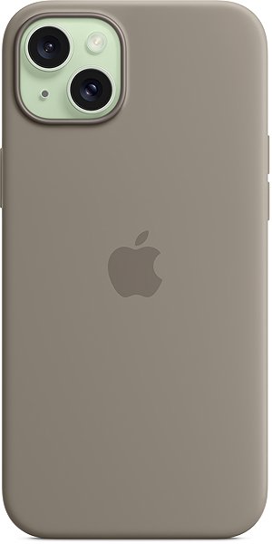 Handyhülle Apple iPhone 15 Plus Silikonhülle mit MagSafe lehmgrau ...