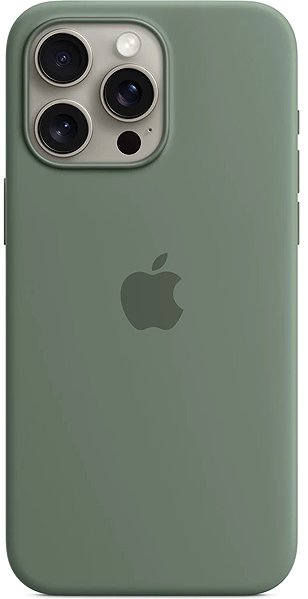Handyhülle Apple iPhone 15 Pro Max Silikonhülle mit MagSafe zypressengrün ...