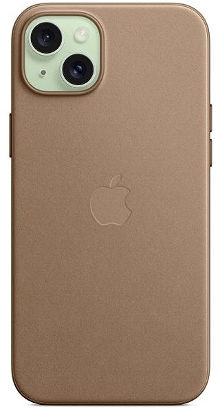 Telefon tok Apple iPhone 15 Plus FineWoven-szövet vakondszürke MagSafe tok ...