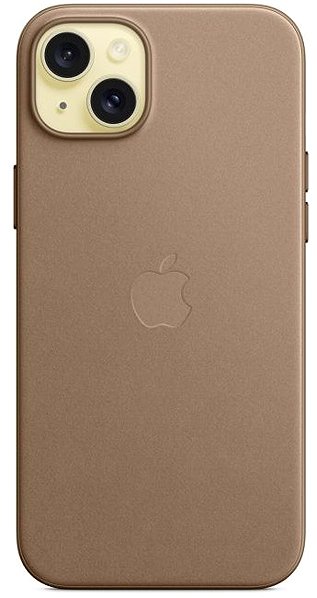 Telefon tok Apple iPhone 15 Plus FineWoven-szövet vakondszürke MagSafe tok ...