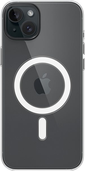 Telefon tok Apple iPhone 15 Plus MagSafe átlátszó tok ...
