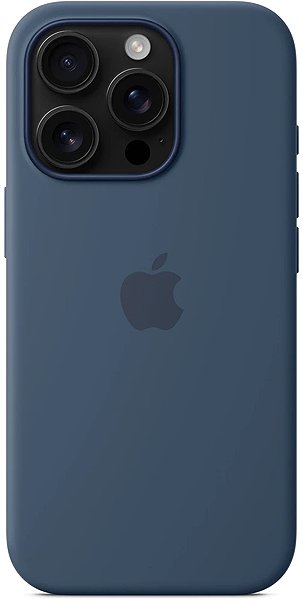 Handyhülle Apple iPhone 16 Pro Silikon Case mit MagSafe – Denim ...