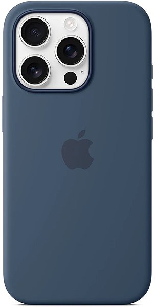 Handyhülle Apple iPhone 16 Pro Silikon Case mit MagSafe – Denim ...